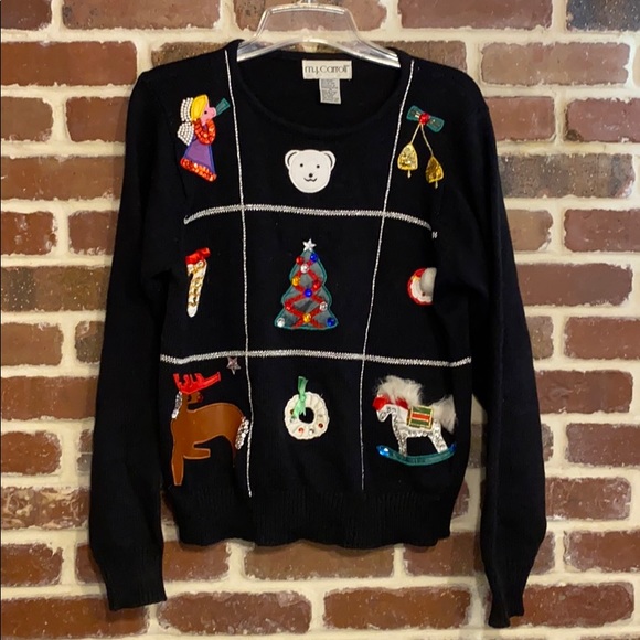 M.J Carroll Sweaters - Ugly Christmas Sweater- authentic! Size medium
